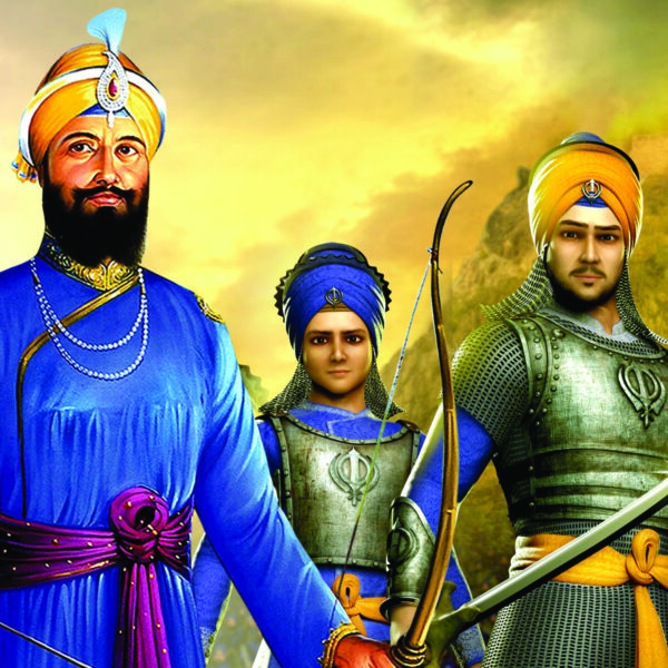 Char Sahibzade with Guru Gobind Singh Ji - Image 4