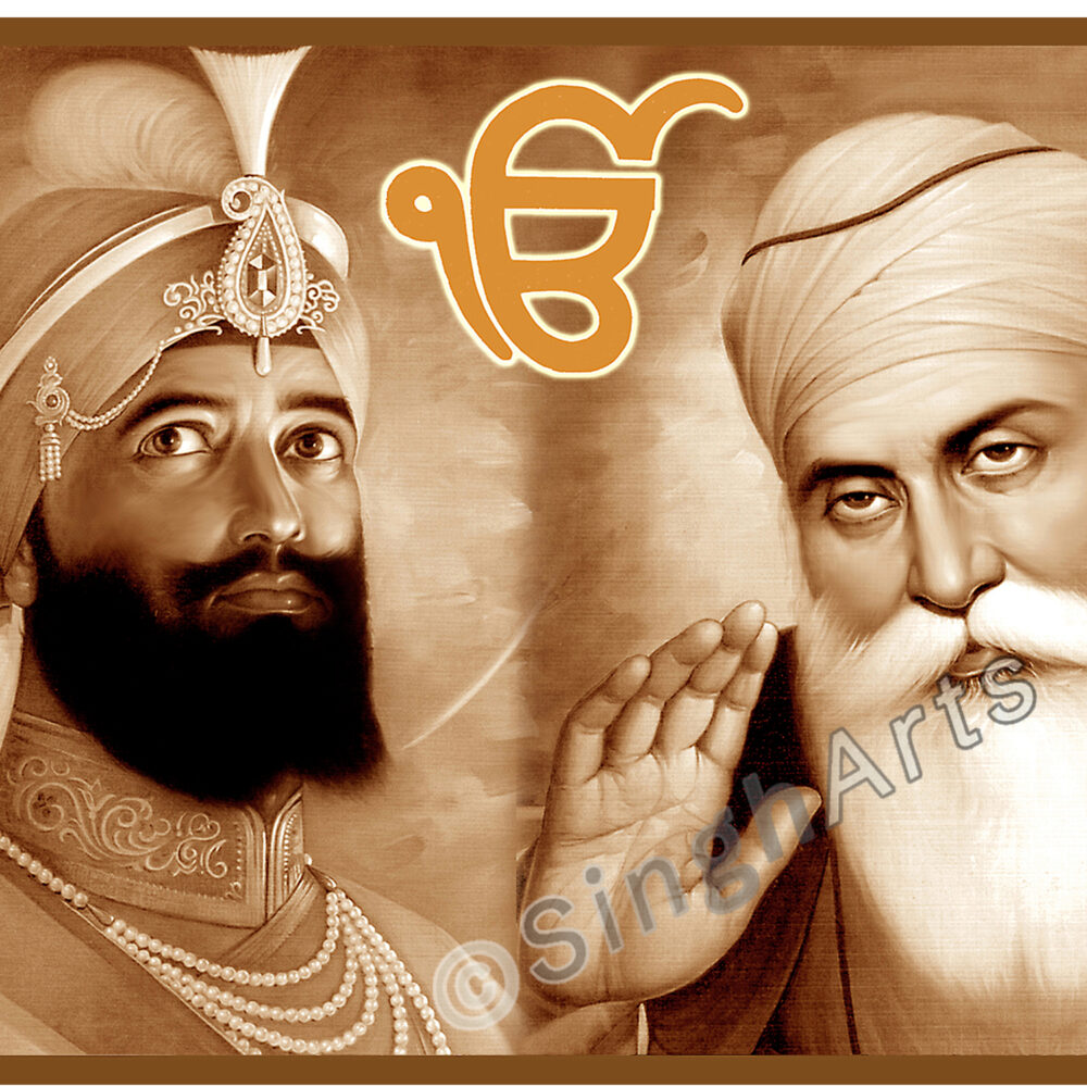 Guru Gobind Singh Ji & Guru Nanak Dev Ji Pair - Image 3