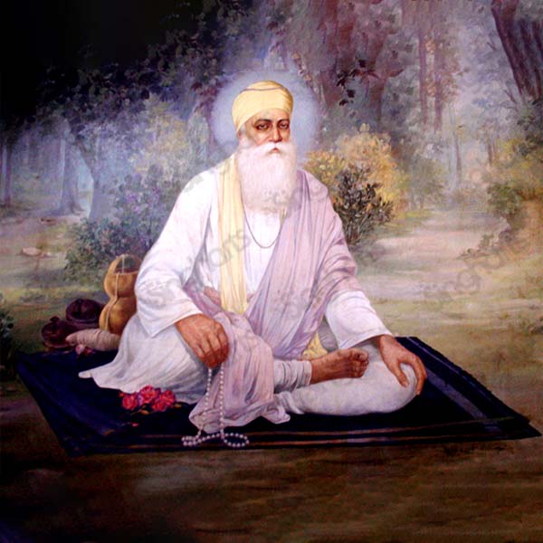 Guru Nanak Dev Ji - old image sitting