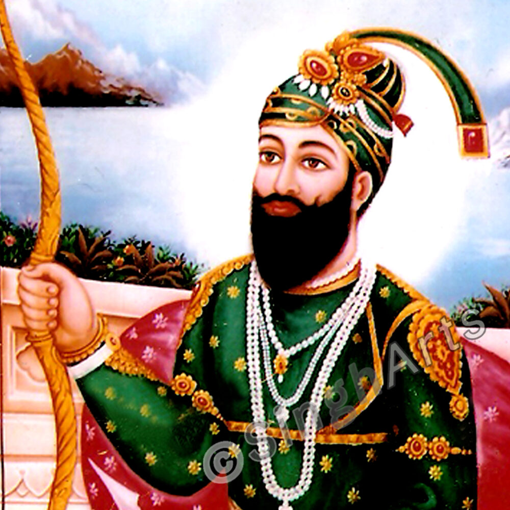 Guru Gobind Singh Ji (Nanaksar) – Divine Portrait of Courage and Devotion - Image 3