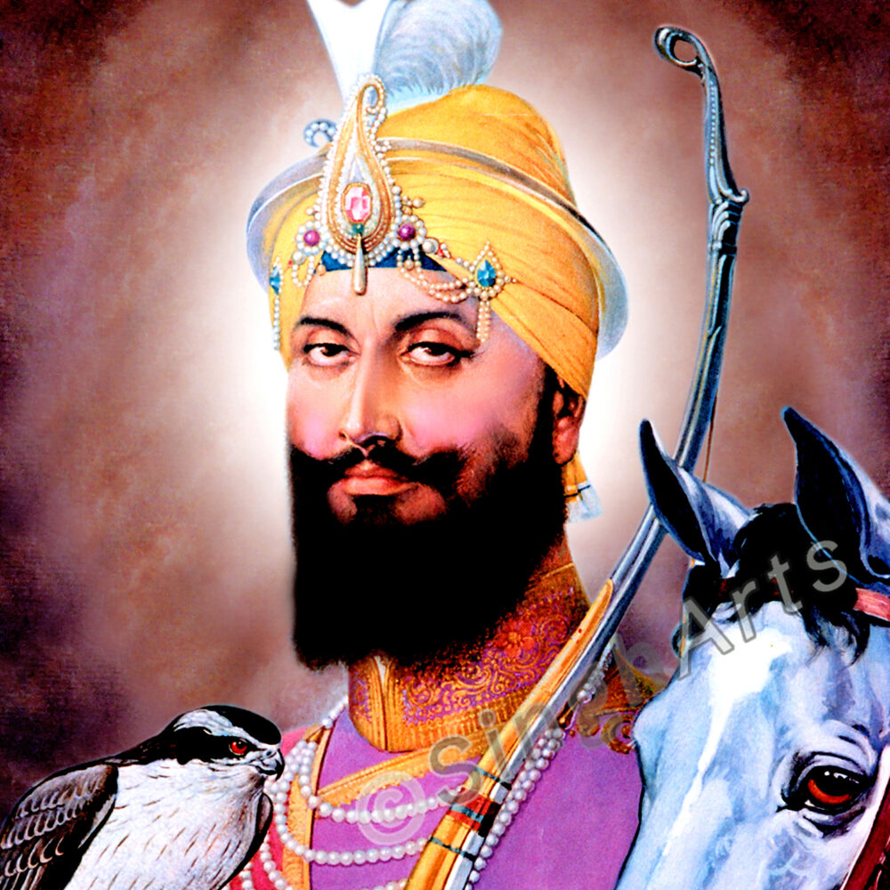 Baaj te Neela – Guru Gobind Singh Ji with His Royal Falcon - Image 3