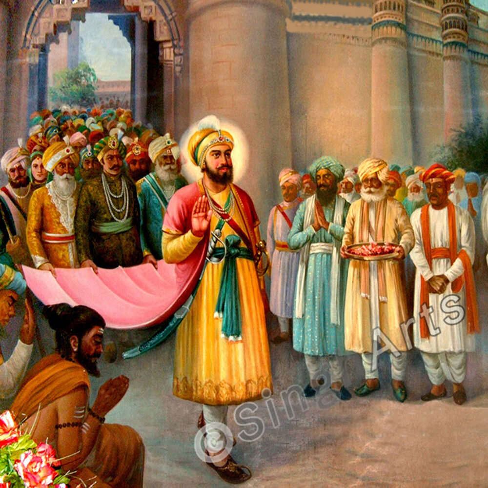 The 52 Kings Liberation – Guru Hargobind Ji Wall Frame - Image 3