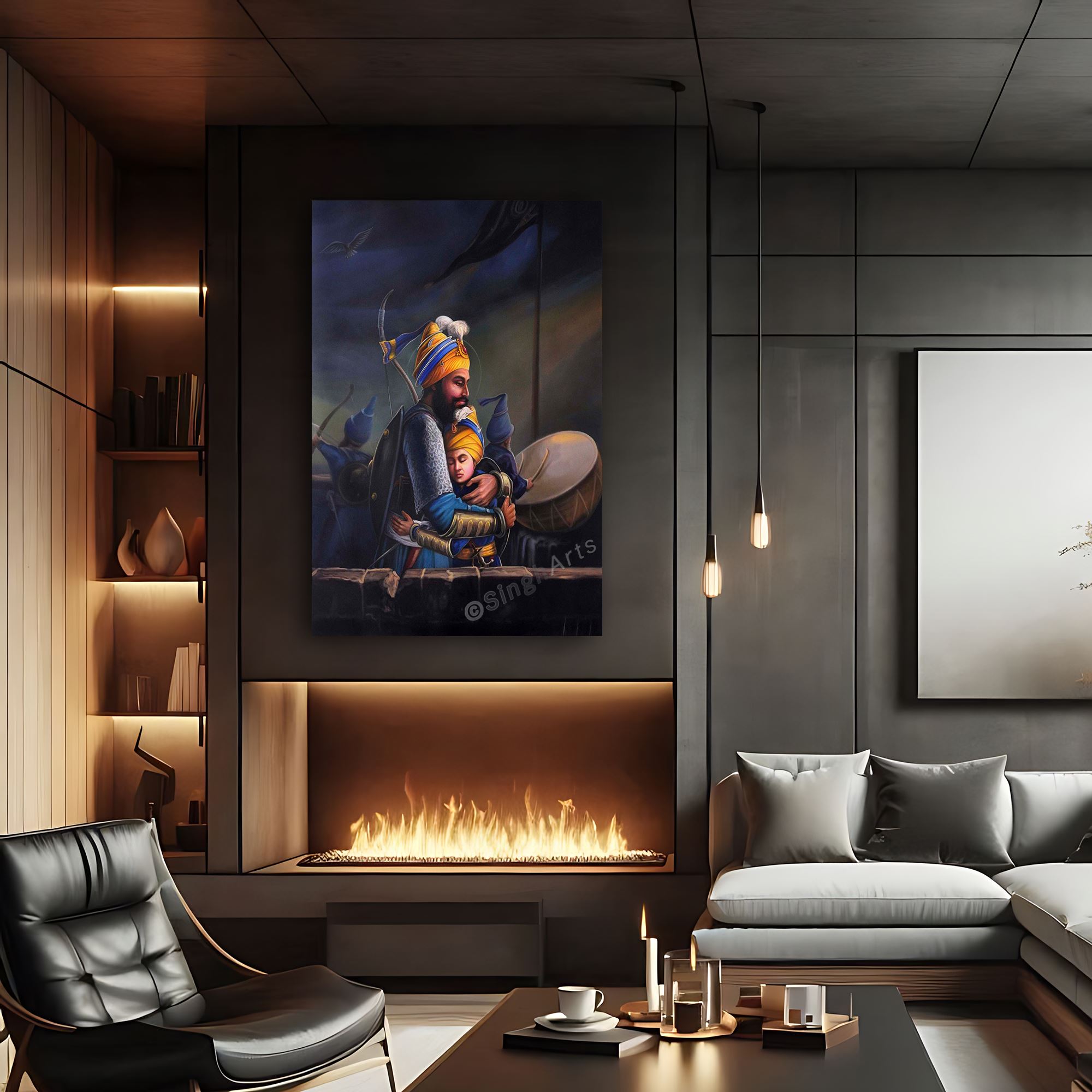 Guru Gobind Singh Ji with Jujar Singh Ji