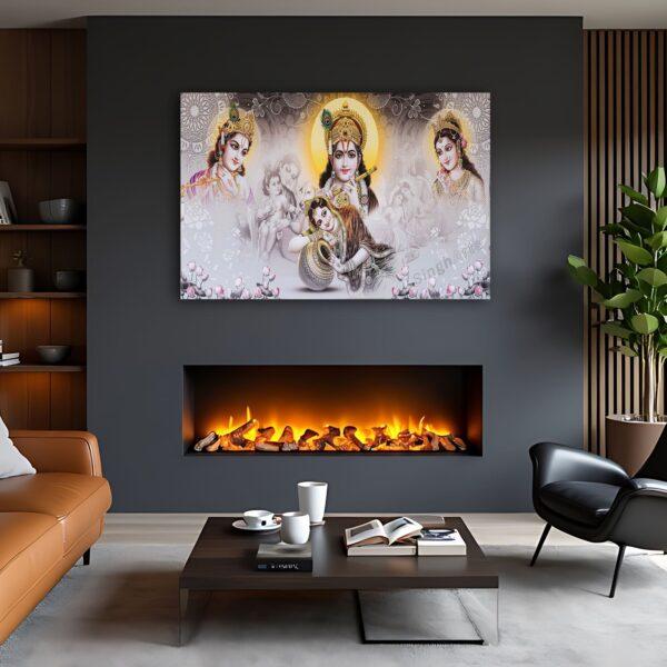 Kishan Ji (White and Gold) - Divine Love, Innocence, and Eternal Grace